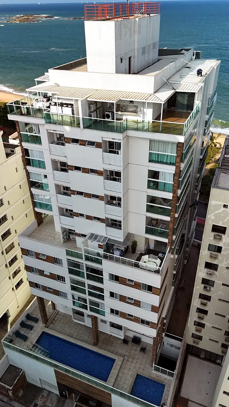 Edifício Julita Devens, Praia da Costa, visto por drone